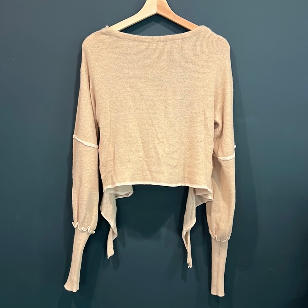 Free People Tie Back Sweater